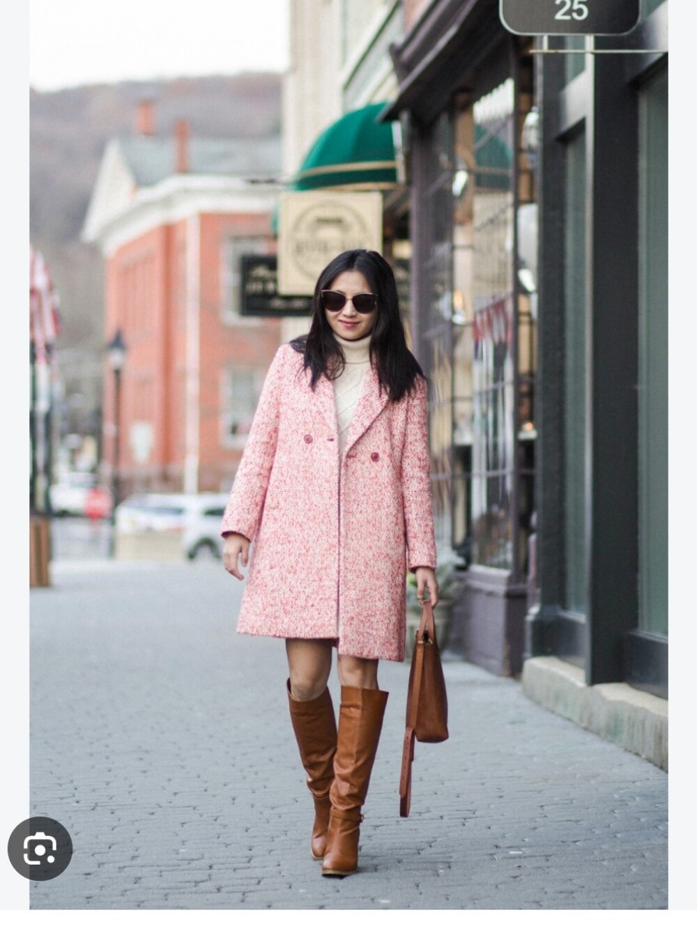 J. Crew Daphne Italian Tweed Coat Faded Gauva Size 4